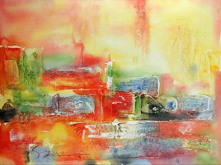 Abstract Color oil painting